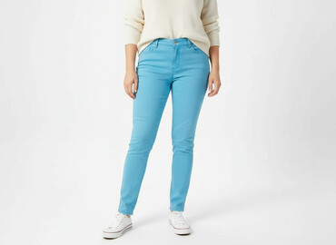bordowe jeansy damskie: Jeansy damskie, rozmiar XL