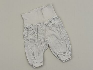 szare spodnie dresowe: Spodnie dresowe, H&M, 0-3 m, stan - Dobry