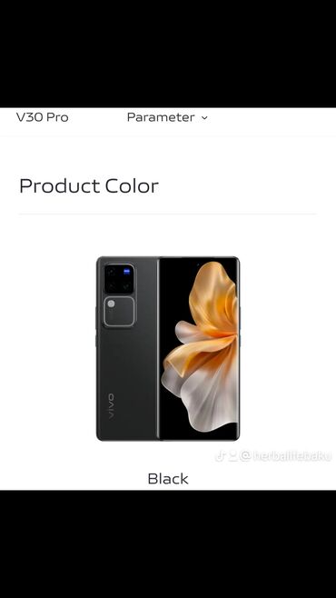telfon satşı: Vivo X30 Pro, 512 ГБ, цвет - Черный, Отпечаток пальца, С документами
