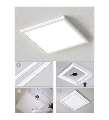 Spot lampalar: 60x60 ölçüdə Led panel Həm suvaq üstü, həm də asma tavan üçün led — 7