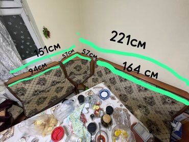 уголок кухню: Кухонный стол и стул, Б/у, Самовывоз, цвет - Бежевый