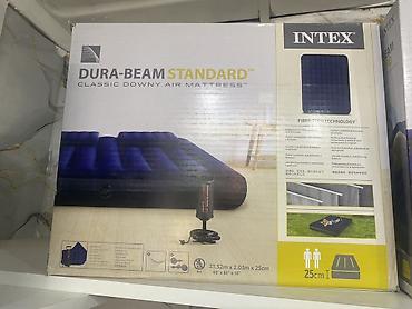 downy: Надувной матрас Intex Dura-Beam Standard Classic Downy Air Mattress - — 1