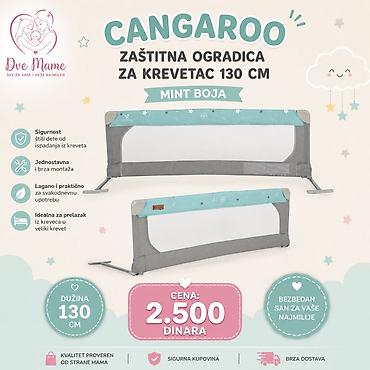 sve po 100: Cangaroo zaštitna ogradica za krevetac – 130 cm, mint boja - — 1