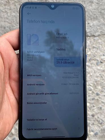 honor 400 pro ikinci el: Xiaomi Mi 8 Pro, 64 GB, rəng - Göy, 
 Sensor, Barmaq izi, İki sim kartlı — 4