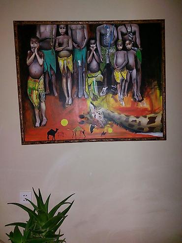 ilkin od: Elisabed Gotsiridze – Afrika mövzulu orijinal tablo. ​Bu əsər sadəcə — 3