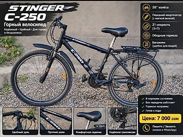 велосипед стелс: STINGER C-250 — горный велосипед для города и бездорожья — 1