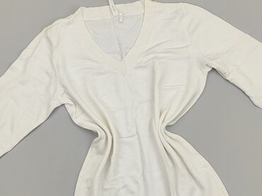 białe klasyczny t shirty: Светр, SinSay, M, стан - Дуже гарний