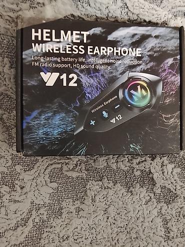 redmi buds 3 pro: Məhsul: HELMET Wireless Earphone – Y12 Xüsusiyyətlər: - Uzunömürlü — 1