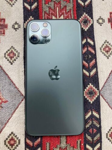 iphone 1: IPhone 11 Pro, 64 GB, Matte Midnight Green, Simsiz şarj, Face ID