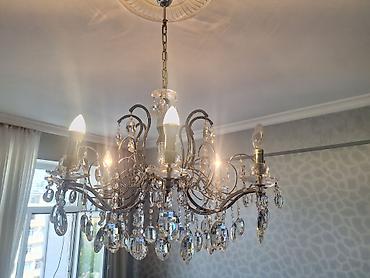 Ev üçün dekor: Çılçıraq, 8 lampa, Xrustal — 2