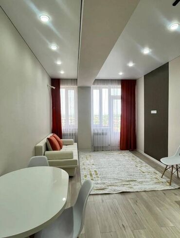 тоголок молдо фрунзе: 2 комнаты, 55 м², Элитка, 10 этаж, Евроремонт