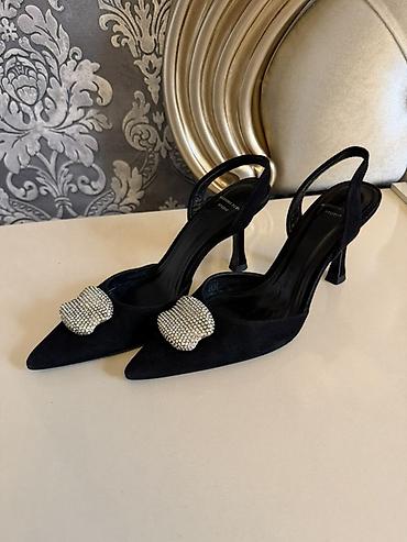 tuflilər: Massimo Dutti qadın ayaqqabısı - Model: Slingback, açıq dabanlı - — 1