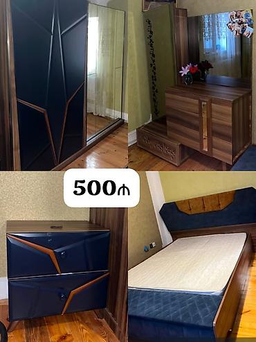 YATAQ DESTİ 500₼. Matras var,baza yoxdur amma karkasın altına eşya