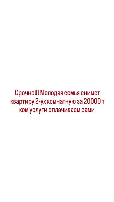 сниму жильё: Спрос: аренда 2‑комнатной квартиры. Молодая семья ищет для съёма — 1