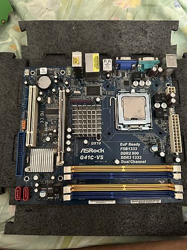 Материнская плата для ПК, Б/у, ASRock, LGA775, Micro-ATX