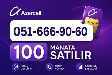 Azercell nömrə: 051-666-90-60 - Qiymət: 100 manata satılır (280a lalafo.az -da Azercell nömrə: 051-666-90-60 - Qiymət: 100 manata satılır (280a