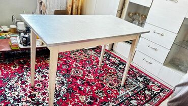 стол кухонный 600х800: Кухонный стол, Б/у, Прямоугольный, Раскладной, Дерево