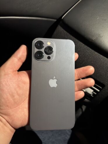 Apple iPhone: IPhone 13 Pro Max, Б/у, 1 ТБ, Sierra Blue, Защитное стекло, Чехол, Коробка, 81 %