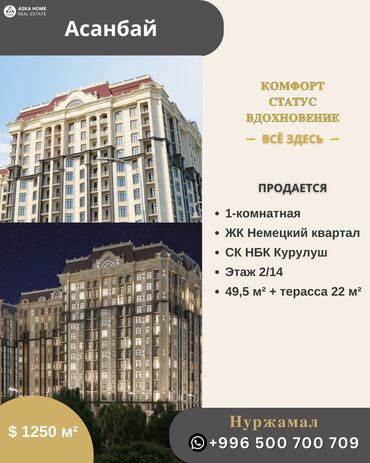 прадаю кв: 1 комната, 49 м², Элитка, 2 этаж