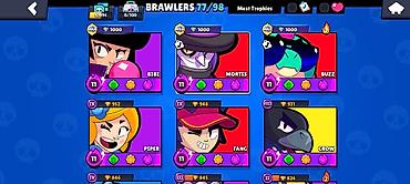 Digər bijuteriyalar: Brawl Stars oyunu üçün oyun hesabı - Kupa: 41,496 - Klublar, dostlar — 2