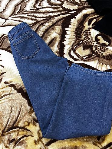 ağ şalvar kişi: Wide leg goy jean, az geyinilib — 4
