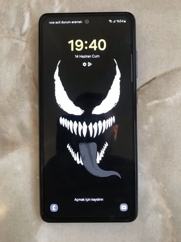 телефон флай 180: Samsung Galaxy A52, 128 GB, rəng - Qara, Barmaq izi, İki sim kartlı, Face ID