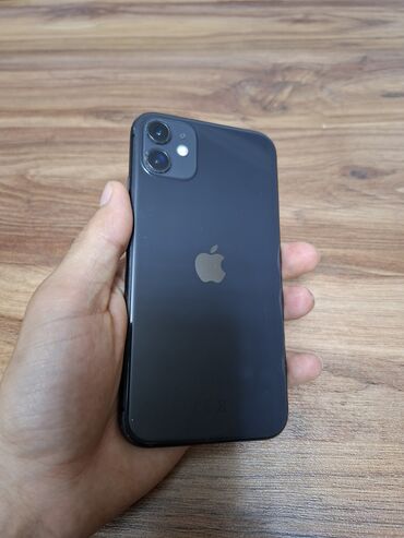 Apple iPhone: IPhone 11, 128 GB, Jet Black, Zəmanət, Simsiz şarj, Face ID