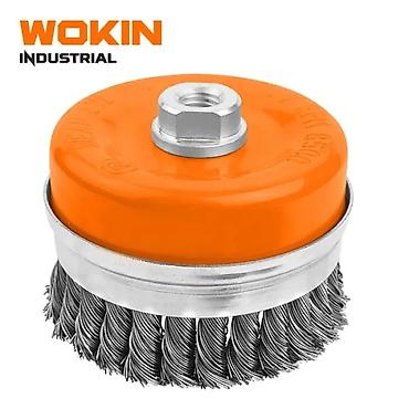 sungər: WOKIN Sənaye Tipli Çanaq Formalı Tel Fırça — 100 mm (Model 770004) — 1