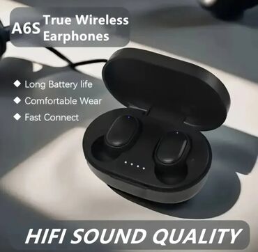 Qulaqcıqlar: Yeni Simsiz (Bluetooth) Qulaqcıqlar, Apple, rəng - Qara