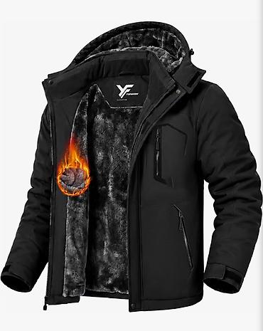 Курткалар: Эркектердин курткасы, XL, Outerwear, Жаңы, түсү - Кара — 1