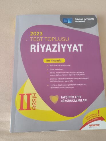 2 ci sinif riyaziyyat: Riyaziyyat 2-ci hissə 9-11ci siniflər üçün .2023cü ilin nəşridir Əla