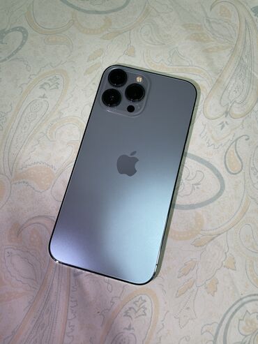 Apple iPhone: IPhone 13 Pro Max, 256 GB, Sierra Blue, Barmaq izi, Face ID