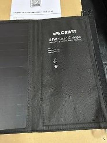 Eksterne baterije: CRIVIT preklopni solarni punjač – 21 W - Brzo i efikasno punjenje — 12