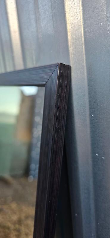 Зеркала: В наличии! Тёмно-коричневое зеркало, рамка ПВХ. Ширина рамки: 1,4 см — 2