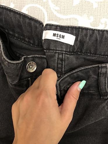 ugg bakü: MSGM brendinin qara rəngli cins şalvarı - Material: 100% pambıq denim — 5