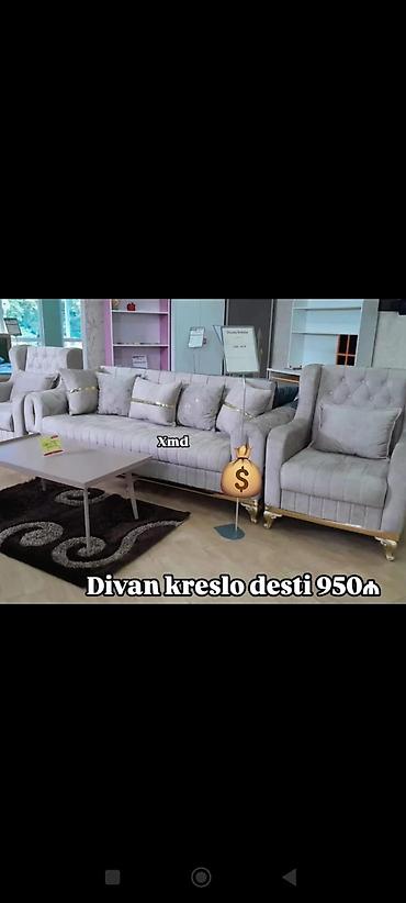 Divan və kreslo dəstləri: Yeni, Divan, 2 kreslo — 1