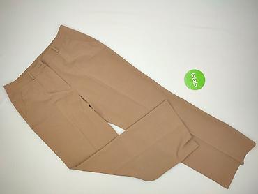 beżowy: Spodnie materiałowe damskie, rozmiar 3XL — 2