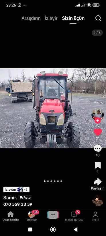 Traktor YTO 404, 2013 il, 45 at gücü, motor 1 l, İşlənmiş