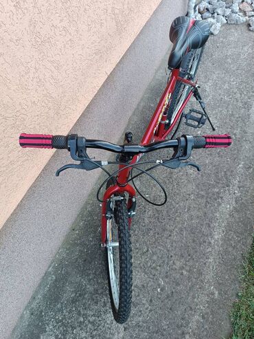 bicikle za devojcice: Dečiji bicikl, NewLine Panther, crvena 24" Dečija Bicikla NewLine