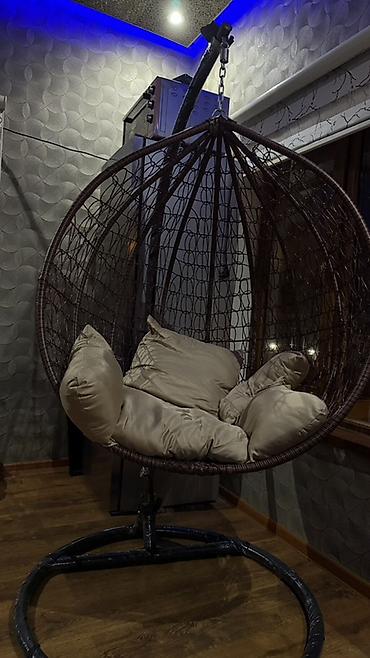 utu masası qiymetleri: Asma yelləncək kürsü – rattan tərzində - Forma: böyük yumurta/qabıq — 1
