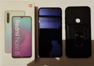 Elektronika: Xiaomi Redmi Note 8 | 64 GB | rəng - Qara 
 | Sensor, Barmaq izi, Simsiz şarj