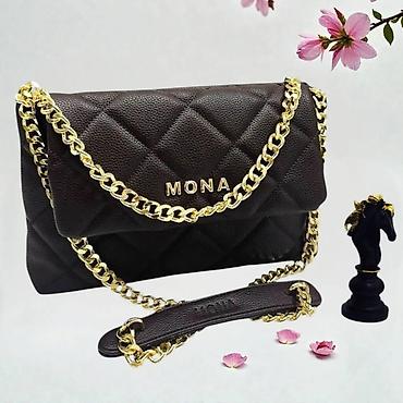 Torbe: Torba MONA – elegantna ženska crossbody/ramena torba sa zlatnim lancem — 14