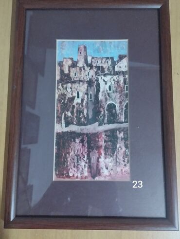 Şəkillər, tablolar: Istedadli ressam Mahmudzadenin 1999-cu ilde yaratdigi "Baki kendleri — 8