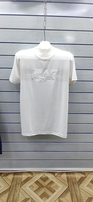 Футболки: Мужская футболка, 2XL, 3XL, 5XL, Armani, Новый, цвет - Белый, Самовывоз, Платная доставка — 21