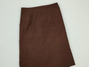 brązowa spódnice z guzikami: Spódnica, S, stan - Dobry