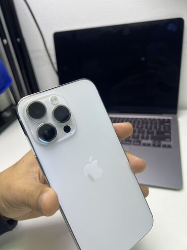 телефон андроид: IPhone 14 Pro Max, Колдонулган, 256 ГБ, Ак, Коргоочу айнек, 87 %