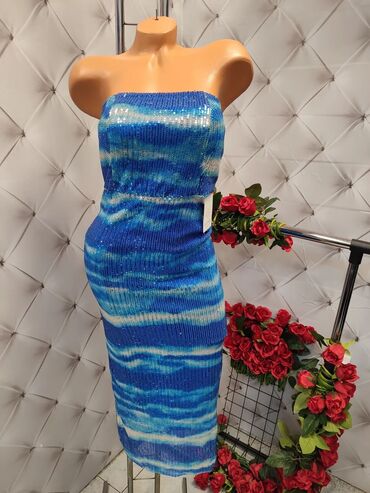 Haljine: 9Fashion Woman M, bоја - Zlatna, Koktel, klub, Dugih rukava — 14