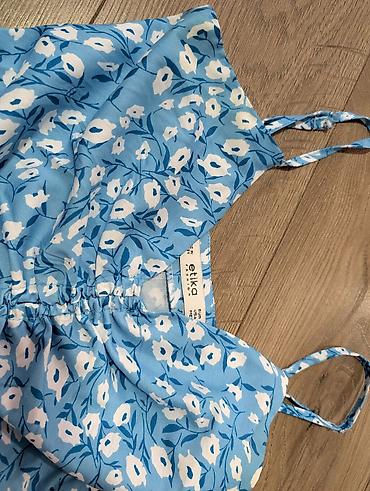calcedonia helanke: Plava letnja haljina na bretele – Etika Fashion, veličina M (EU 38) - — 3