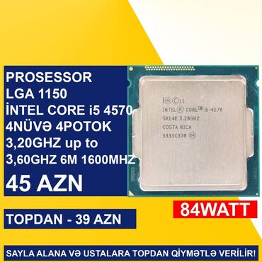 Prosessorlar: Prosessor Intel Core i5 Kompüter üçün Prosessorlar, İşlənmiş — 13