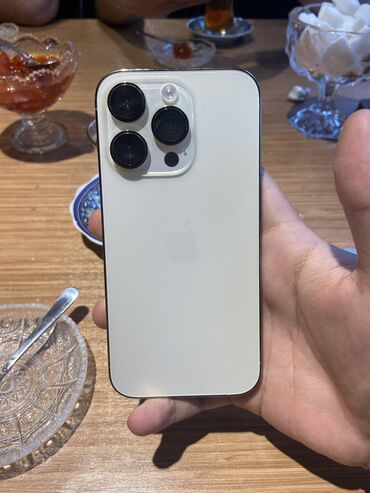 iphone dubai qiymetleri: IPhone 14 Pro, 128 GB, Qızılı, Face ID, Sənədlərlə